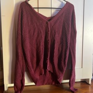 Burgundy BP sweater